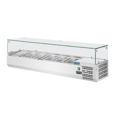 Vitrine rfrigre  ingrdients 5x GN 1/3 et 1x GN 1/2 - 1500x395x435 mm