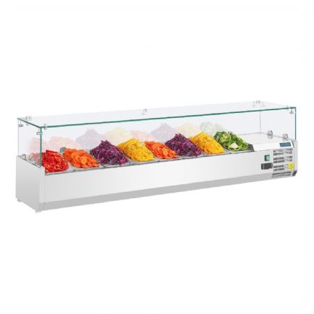 Vitrine rfrigre  ingrdients 8 bacs GN 1/3 - 1800x395x435 mm