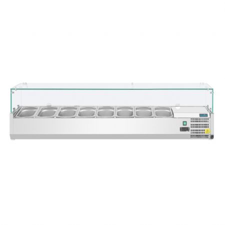 Vitrine rfrigre  ingrdients 8 bacs GN 1/3 - 1800x395x435 mm