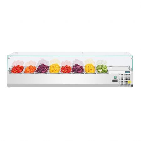 Vitrine rfrigre  ingrdients 8 bacs GN 1/3 - 1800x395x435 mm