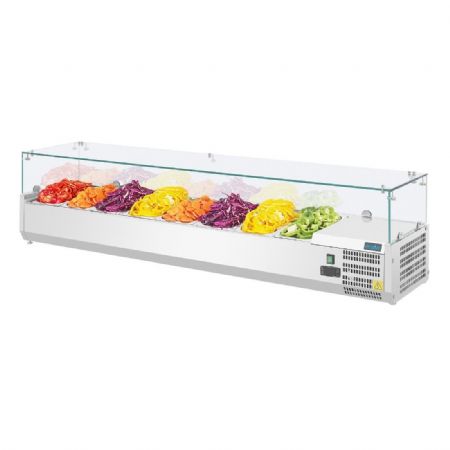 Vitrine rfrigre  ingrdients 8 bacs GN 1/3 - 1800x395x435 mm