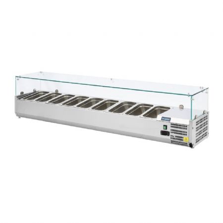 Vitrine rfrigre  ingrdients 9 bacs GN 1/3 - 2000x395x435 mm