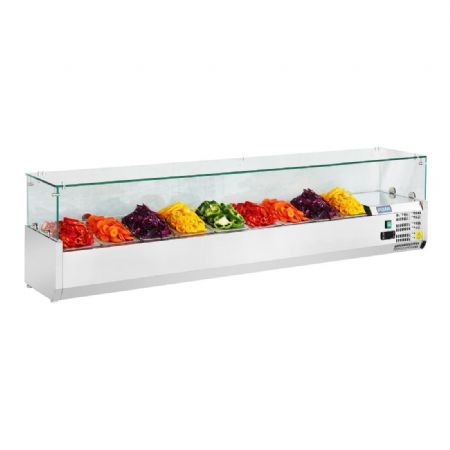 Vitrine rfrigre  ingrdients 9 bacs GN 1/3 - 2000x395x435 mm