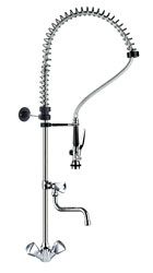 Douche vaisselle pro sur mlangeur monotrou avec bec pivotant raccord 1/2