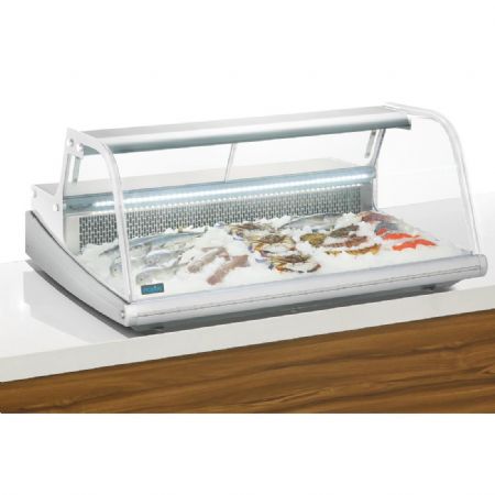 Vitrine rfrigre de comptoir  poisson 225L - 1245x890x530 mm