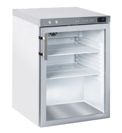 Rfrigrateur 1 porte vitre  double verre de scurit tremp  capacit 200 Litres 2 tagres R290