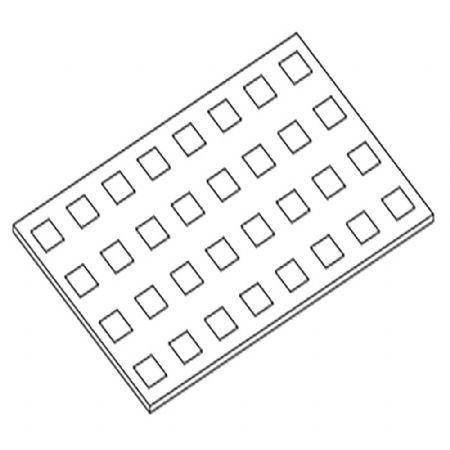 Option: Grille infrieure en plastique pour cellule