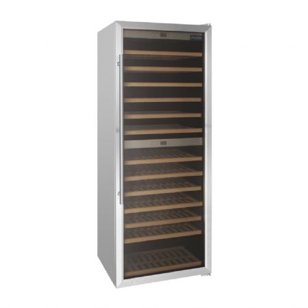 Cave  vin double zone de temprature 126 bouteilles - 600x630x1580 mm