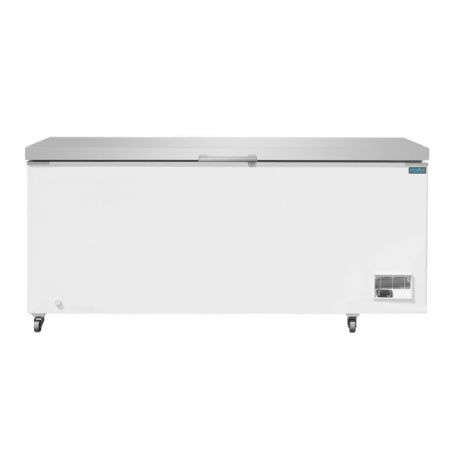 Conglateur coffre en inox avec couvercle 587 litres - 2035x781,5x969 mm