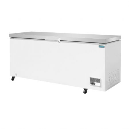 Conglateur coffre en inox avec couvercle 587 litres - 2035x781,5x969 mm