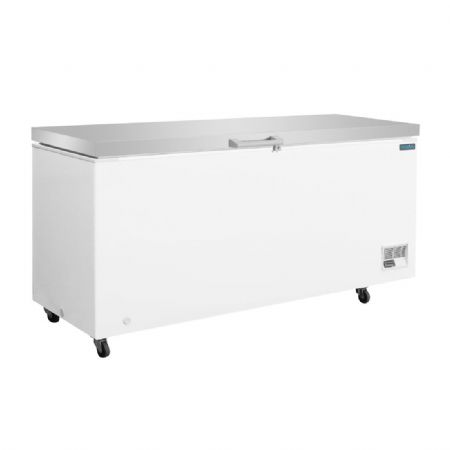 Conglateur coffre en inox avec couvercle 587 litres - 2035x781,5x969 mm