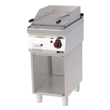 Grill pierre de lave  gaz 52x36 cm avec soubassement