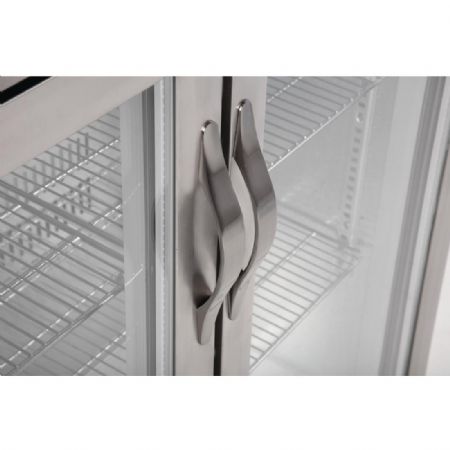 Arrire-bar 2 portes pivotantes inox 208 litres - 900x520x900 mm