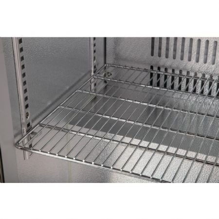 Arrire-bar avec 3 portes pivotantes inox 330 litres - 1350x520x900 mm