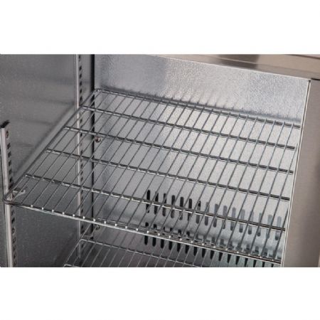 Arrire-bar avec 3 portes pivotantes inox 330 litres - 1350x520x900 mm