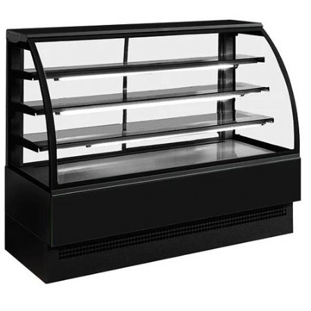 Vitrine chauffante professionnel pour ptisserie avec 3 tagres +65C l=904 mm - RAL9005