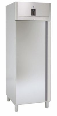 Armoire ngative inox GN2/1 avec 1 porte pleine isolation 85 mm - 645 litres