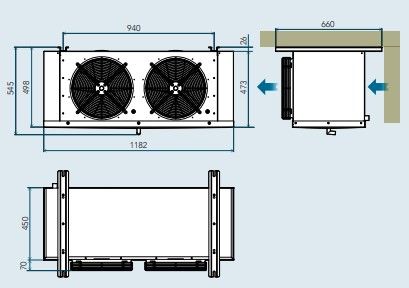 GROUPE FRIGORIFIQUE FRACTIONNE TRIPHASE GAZ 452A -18C  -22C