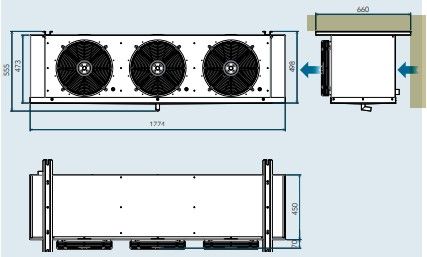 GROUPE FRIGORIFIQUE FRACTIONNE TRIPHASE GAZ 452A -18C  -25C