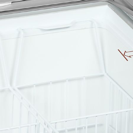 Conglateur bahus blanc vitr incurv coulissante 165 L -14/-24 C - 720x615x949 mm