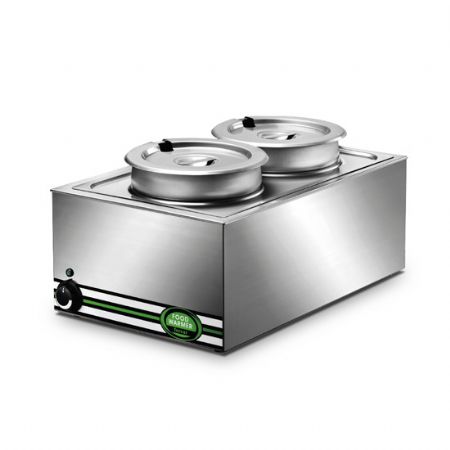 Chauffe-repas bain-marie pro 2x8L monophas