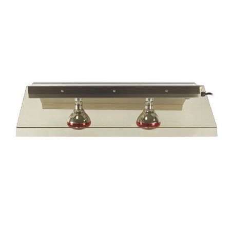 lampes infrarouges pro sur chssis suspendu en inox 2x GN 1/1