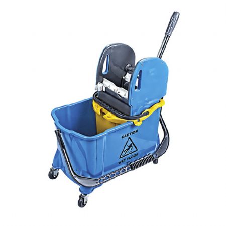 Chariot  franges double cuve 10 + 24 litres