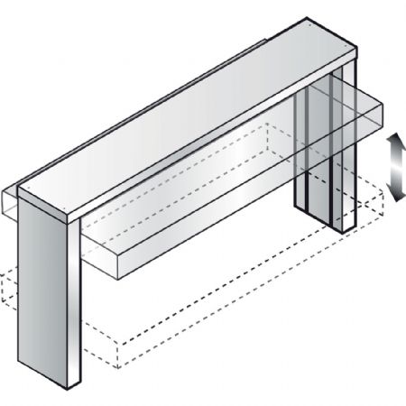 Superstructure avec coupole, remonte automatique 795x625x560 mm