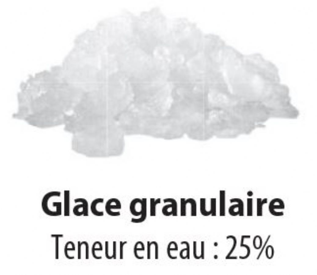 Tte de production double  glace granulaire humide - production 655 kg/24h