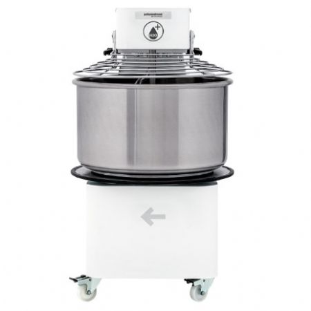 Ptrin  spirale professionnel pizzeria monophas inox  vitesse variable 56 kg/h - 22 litres