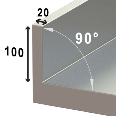 Plonge 1 cuve et 1 gouttoir   droite avec pitement - 1200 x 600 x 880/900(+100)mm