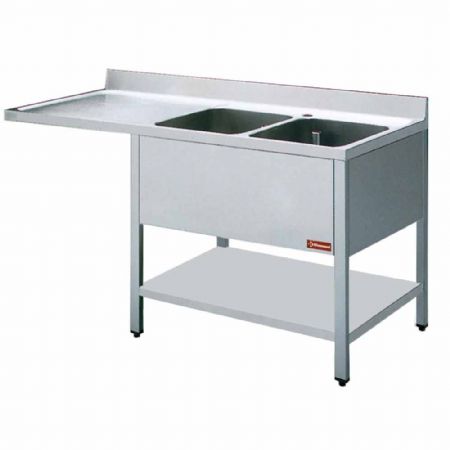 Ensemble lave-vaisselle & plonge, compos de  1600x700xH880/900 mm