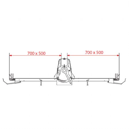 Laminoir  bande de table, 500x700 mm - Vitesse variable 1520x920x700 mm