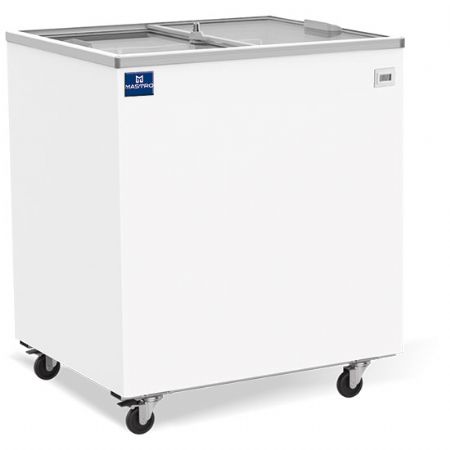 conglateur bahut professionnel capacit 208 litres avec couvercles coulissantes en verre -14/-24C