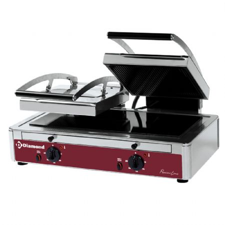 Grill Panini DOUBLE vitrocramique 640x445x245 mm