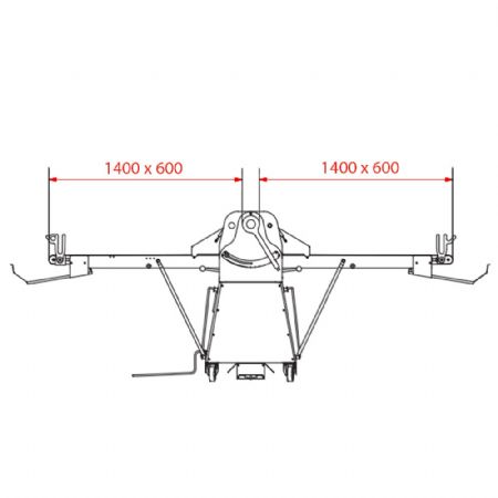 Laminoir  bande sur socle, 600x1400 mm 3170x3690x1170 mm