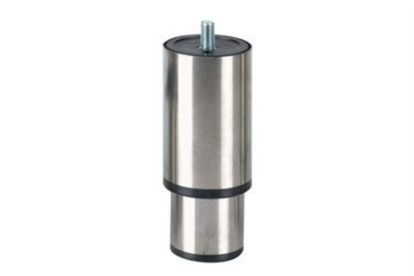 Pied inox pour vitrinette rglable - Hauteur 140 mm