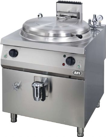 Marmite professionnelle à gaz chauffe indirecte sur coffre - 60L Marmite professionnelle à gaz chauffe indirecte sur coffre - 60L