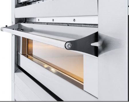 Four  pizza lectrique professionnel inox 1 chambre 6 pizzas de 35 cm