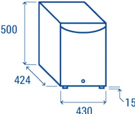 Mini-bar thermolectrique 1 porte noir 40L - 430x424x515 mm