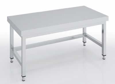 Table soubassement inox sans dosseret sans tagre - 1000x600x600 mm