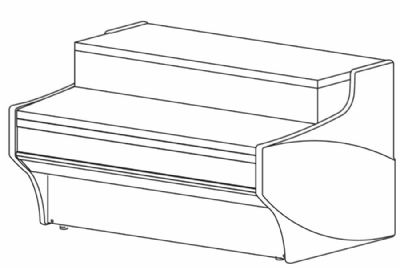 Meuble caisse droit pour gamme VE-10 et VEP-10