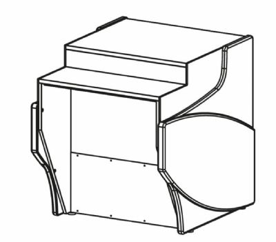 Meuble caisse droit spcial PMR pour gamme VE-10 et VEP-10