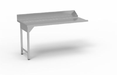 Table droite entre/sortie sans tagre emplacement lave-vaisselle  droite - 1600x750x850 mm