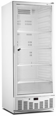 Armoire positive ventile GN2/1 et 600x400 avec 1 porte vitre et intrieur plastique - 455-525 litres