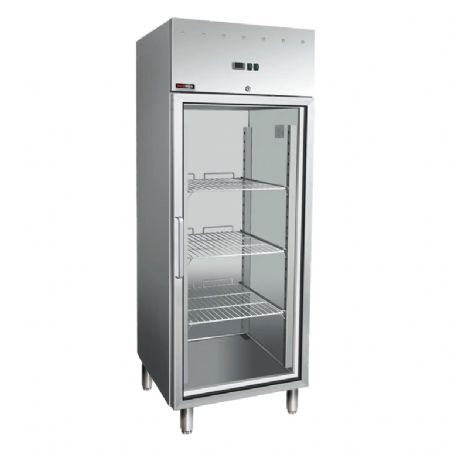 Armoire rfrigere de restauration professionnelle froid positif GN 700 l en inox verre