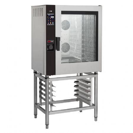 Four  convection de restauration lec 10GN1/1  injection tactile couleur lavage auto porte droite