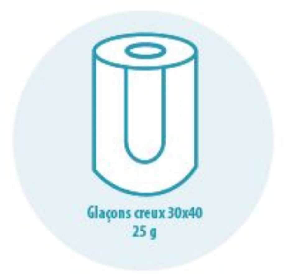 Tte de production  glaons creux 25g  air - production de grande qualit 240 kg/24h