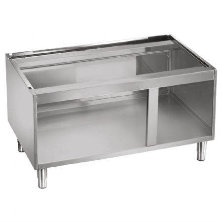 Soubassement ouvert sur pieds inox rglables 1100x595x600 mm