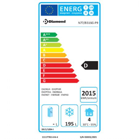 Soubassement conglateur, 3 tiroirs GN 1/1-h 200 mm 1600x700x645/705 mm